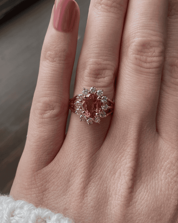 Winter Jewelry’s ring offers a bright, colorful style and stands out from traditional diamond rings.