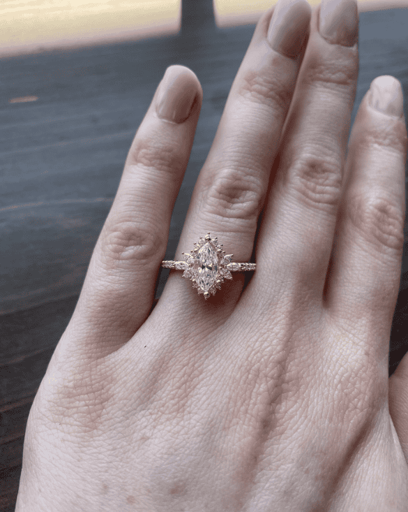 Winter Jewelry's ring shows simple beauty and highlights the special style of their custom jewelry.