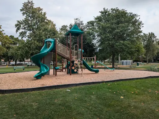 Kids can play at a park close to Winter Jewelry, a well-known store in Williamsville, New York.