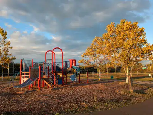 Kids play near Winter Jewelry in Williamsville, NY, showing a fun spot and family-friendly neighborhood atmosphere.